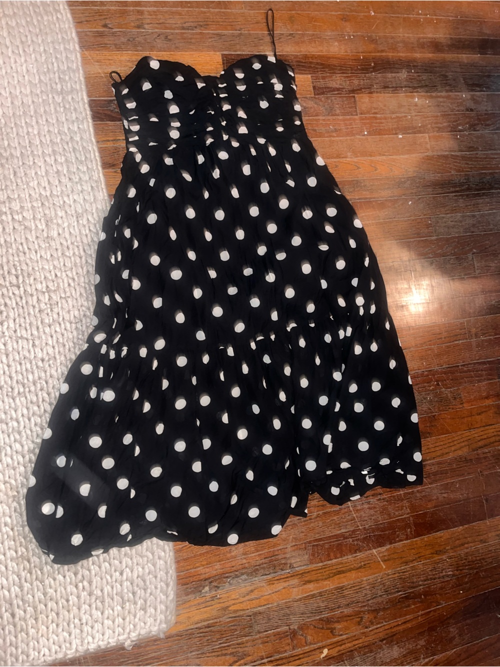 GAP Black and White Polka Dot Halter Dress - Picture 2 of 2